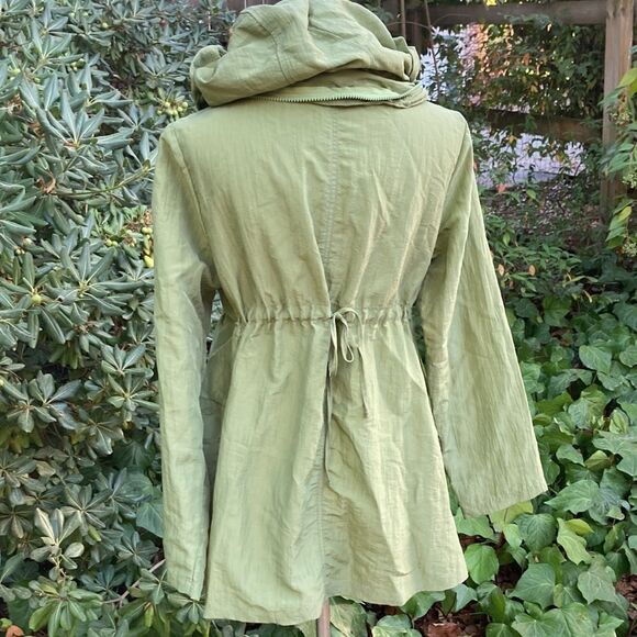 Dorman Babydoll Style Hooded Lightweight Zip Up Jacket Size Small - Picture 5 of 14